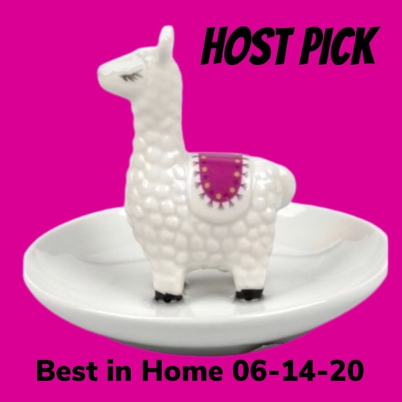 Decorative Ceramic Llama Ring Tray - Picture 3 of 3